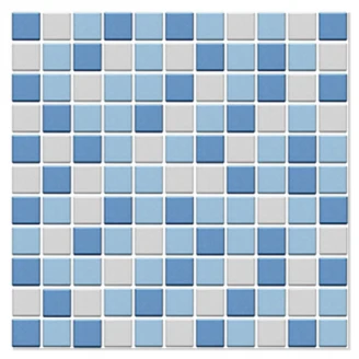 Mosaik Klinker Mosaicos Mix Blå Matt 32x32 (2.5x2.5) cm